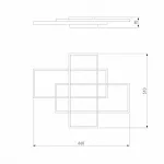 Потолочная люстра Eurosvet Direct 90177/3 белый 65W от ImperiumLoft