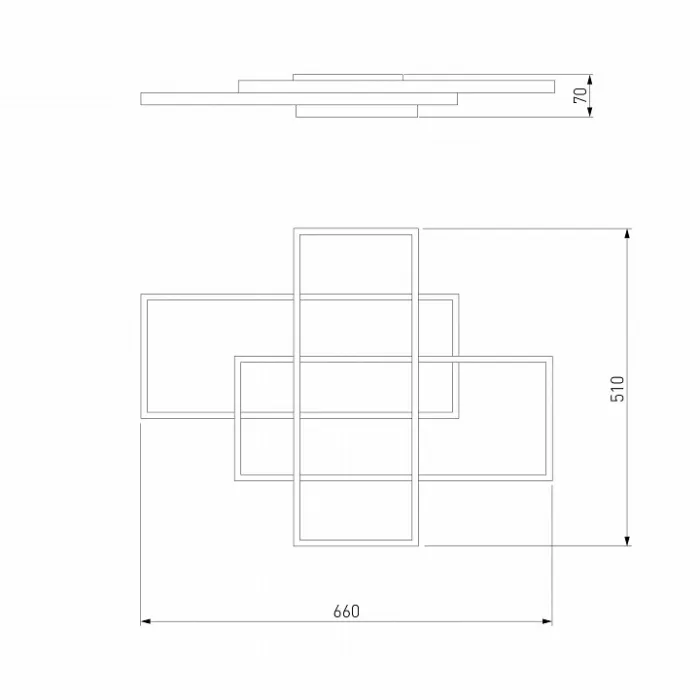 Потолочная люстра Eurosvet Direct 90177/3 белый 65W от ImperiumLoft