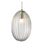 Подвесной светильник Newport 614 6144/S gold/clear цвет арматуры золото цвет плафонов прозрачный от ImperiumLoft