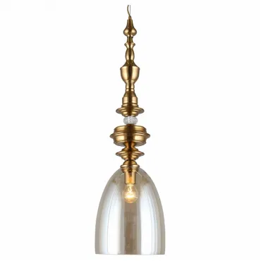 Подвесной светильник Aployt Rena APL.602.06.01 Цвет арматуры бронза Цвет плафонов янтарный