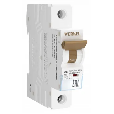Автоматический выключатель 1P Werkel Автоматические выключатели W901P064 от ImperiumLoft