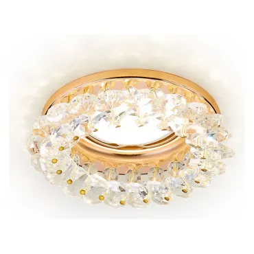 Встраиваемый светильник Ambrella Crystal K206 K206 CL/G Цвет арматуры золото Цвет плафонов прозрачный
