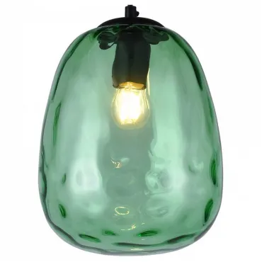 Подвесной светильник TopLight Lillian TL1219H-01GR Цвет арматуры черный Цвет плафонов зеленый от ImperiumLoft