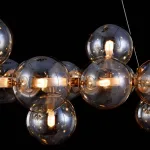 Подвесная люстра Maytoni Dallas MOD547PL-25G Цвет арматуры золото Цвет плафонов янтарный от ImperiumLoft