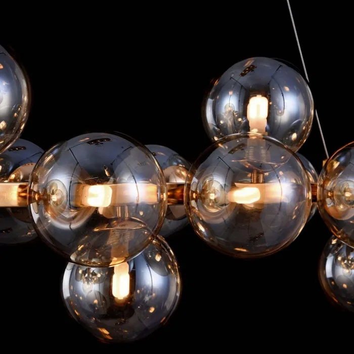 Подвесная люстра Maytoni Dallas MOD547PL-25G Цвет арматуры золото Цвет плафонов янтарный от ImperiumLoft