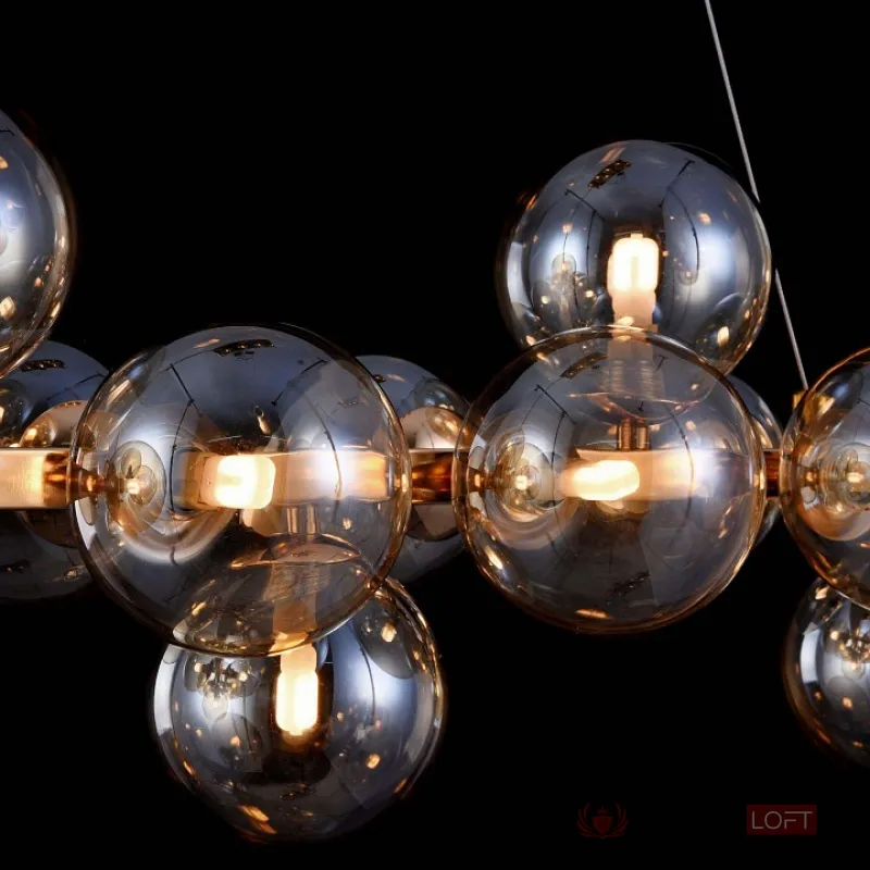 Подвесная люстра Maytoni Dallas MOD547PL-25G Цвет арматуры золото Цвет плафонов янтарный от ImperiumLoft