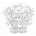 Подвесная люстра ST-Luce Rafina SL379.103.486 Цвет арматуры серебро Цвет плафонов белый от ImperiumLoft