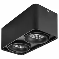 Накладной светильник Lightstar Monocco 212527 Цвет плафонов черный Цвет арматуры черный