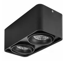Накладной светильник Lightstar Monocco 212527 Цвет плафонов черный Цвет арматуры черный