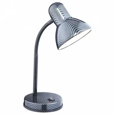 Настольная лампа офисная Globo Carbon 24893 Цвет арматуры серый Цвет плафонов серый