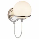 Бра Arte Lamp Bergamo A2990AP-1CC Цвет арматуры хром Цвет плафонов белый
