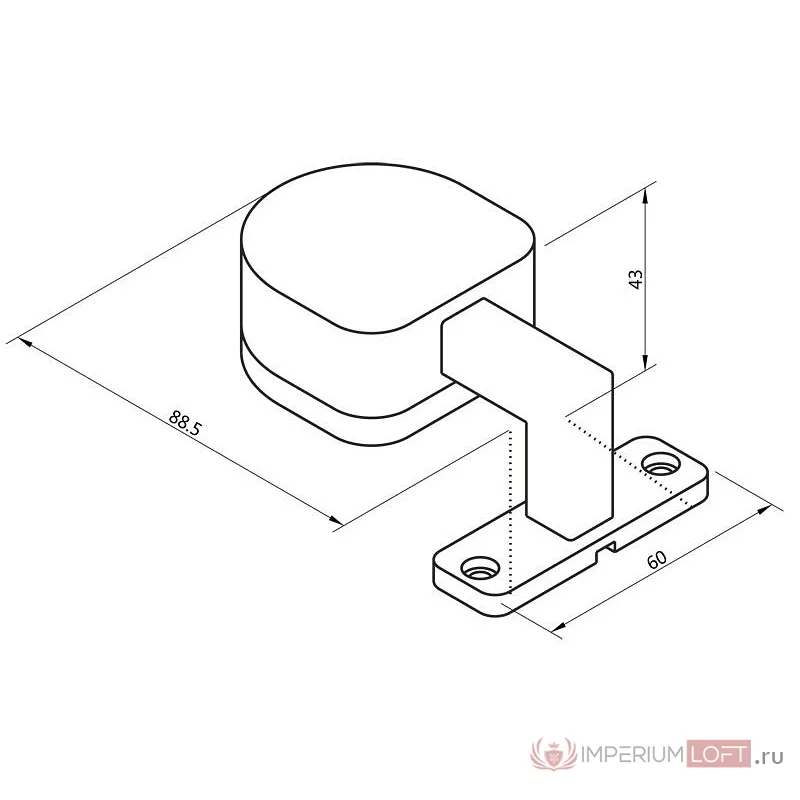 Подсветка для зеркала Deko-Light Gienah 687084 Цвет арматуры серебро Цвет плафонов хром от ImperiumLoft