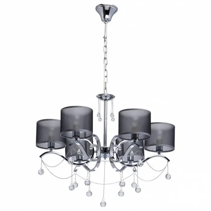 Подвесная люстра MW-Light Федерика 82 379019006 Цвет арматуры хром Цвет плафонов черный от ImperiumLoft