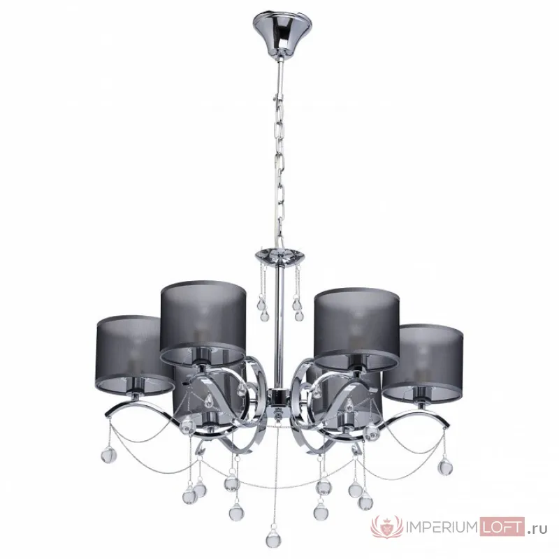 Подвесная люстра MW-Light Федерика 82 379019006 Цвет арматуры хром Цвет плафонов черный от ImperiumLoft