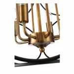 Подвесной светильник ST-Luce Cezino SL1012.423.08 Цвет арматуры золото Цвет плафонов черный от ImperiumLoft