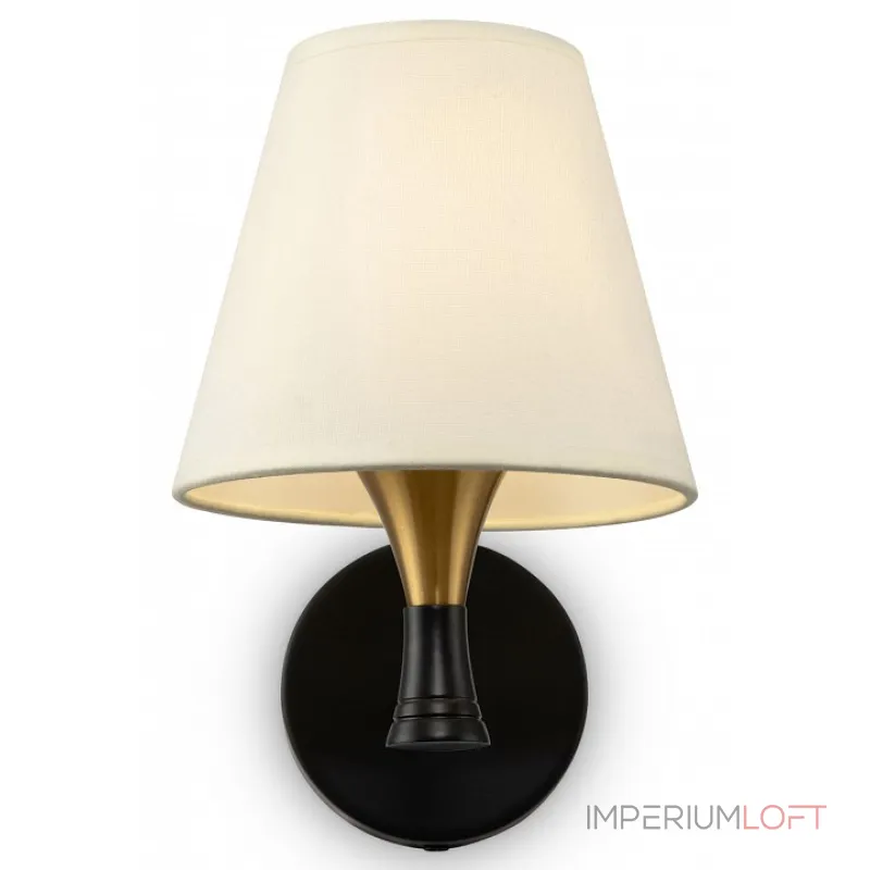 Бра Freya Perfetto FR5098WL-01BBS Цвет арматуры латунь Цвет плафонов кремовый