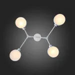 Люстра на штанге EVOLUCE Gimento SLE183502-04 Цвет арматуры белый Цвет плафонов белый от ImperiumLoft