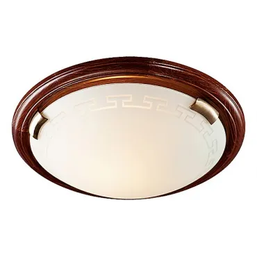 Накладной светильник Sonex Greca Wood 160/K Цвет плафонов белый Цвет арматуры бронза