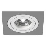 Встраиваемый светильник Lightstar Intero 16 quadro i51906 Цвет арматуры серый Цвет плафонов янтарный