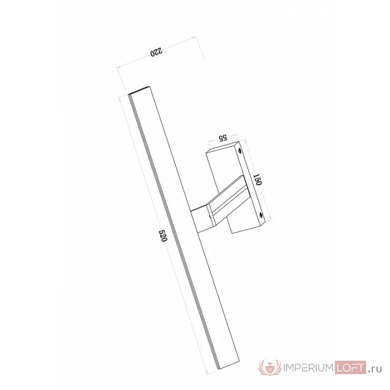 Подсветка для зеркала Maytoni Decart MIR010WL-L12W4K от ImperiumLoft