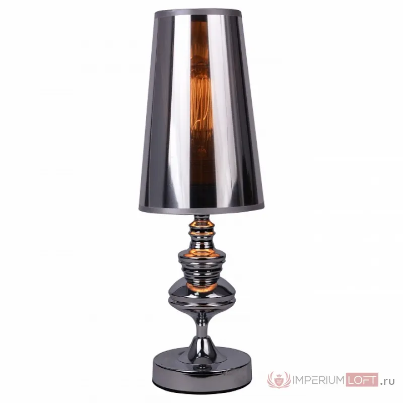 Настольная лампа декоративная Arte Lamp Anna maria A4280LT-1CC Цвет арматуры хром Цвет плафонов серый от ImperiumLoft