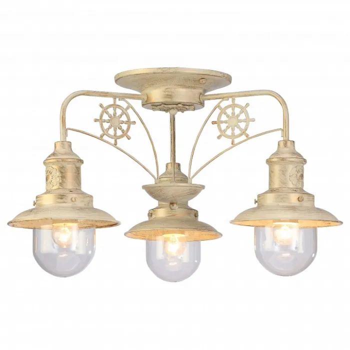 Потолочная люстра Arte Lamp Sailor A4524PL-3WG Цвет арматуры золото Цвет плафонов прозрачный от ImperiumLoft