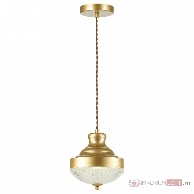 Подвесной светильник Odeon Light Krona 4658/1 Цвет арматуры золото Цвет плафонов прозрачный от ImperiumLoft