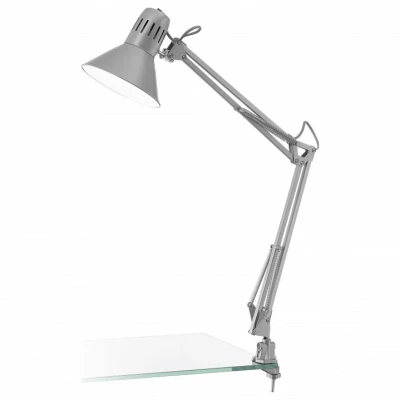 Настольная лампа офисная Eglo ПРОМО Firmo 90874 Цвет арматуры серебро Цвет плафонов серебро