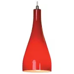 Подвесной светильник Lussole Rimini LSF-1156-01 Цвет арматуры хром Цвет плафонов красный от ImperiumLoft