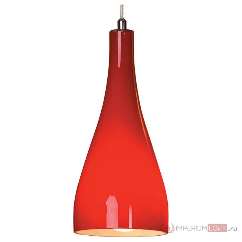 Подвесной светильник Lussole Rimini LSF-1156-01 Цвет арматуры хром Цвет плафонов красный от ImperiumLoft