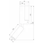 Бра с подсветкой Eurosvet Pitch 40020/1 LED черный/латунь от ImperiumLoft