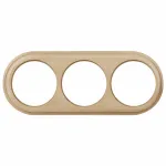 Рамка на 3 поста Werkel W0035224 (светлый бук) Цвет арматуры кремовый