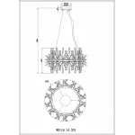 Подвесная люстра Wertmark Floriane WE119.14.303
