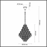 Подвесная люстра Odeon Light Talerti 4923/10A от ImperiumLoft