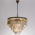 Подвесной светильник Divinare Nova 3005/23 SP-18 Цвет арматуры латунь Цвет плафонов коричневый от ImperiumLoft