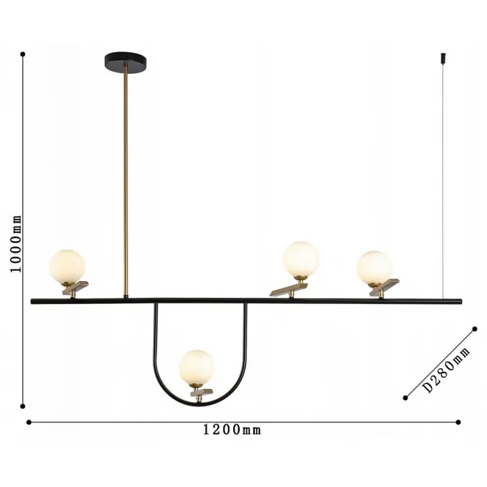 Светильник на штанге F-promo Pouli 4109-4P от ImperiumLoft