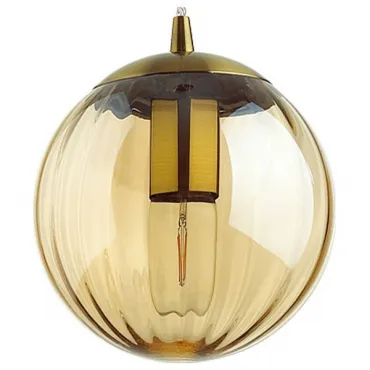 Подвесной светильник Odeon Light Kata 4758/1 Цвет плафонов янтарный Цвет арматуры бронза