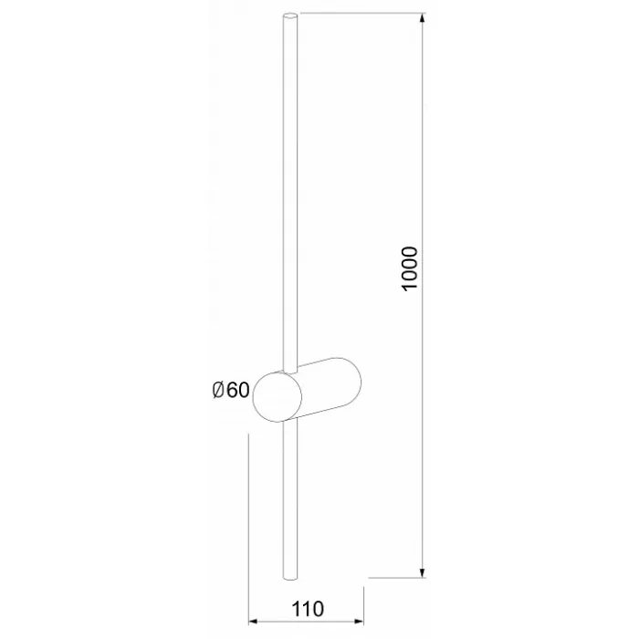 Бра Elektrostandard Cane Cane LED черный (MRL LED 1121) от ImperiumLoft