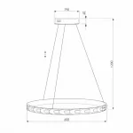 Подвесной светильник Eurosvet Chain 90163/1 сатин-никель 35W от ImperiumLoft