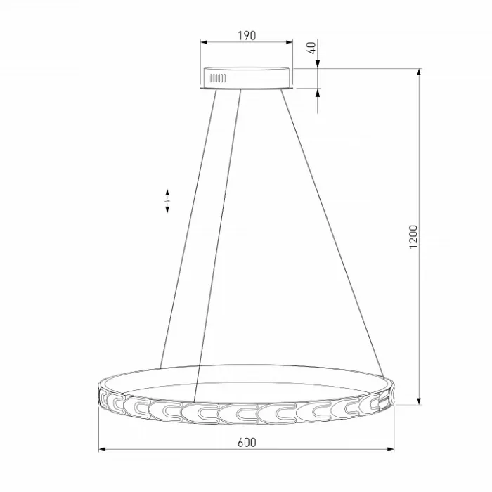 Подвесной светильник Eurosvet Chain 90163/1 сатин-никель 35W от ImperiumLoft