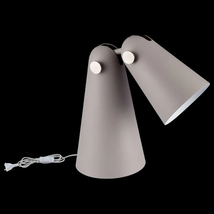 Настольная лампа декоративная Maytoni Novara MOD619TL-01GR Цвет арматуры серый Цвет плафонов серый от ImperiumLoft