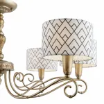 Подвесная люстра Lamp4You Modern 9 E4-07-H-LMP-Y-16 Цвет арматуры золото Цвет плафонов черно-белый от ImperiumLoft