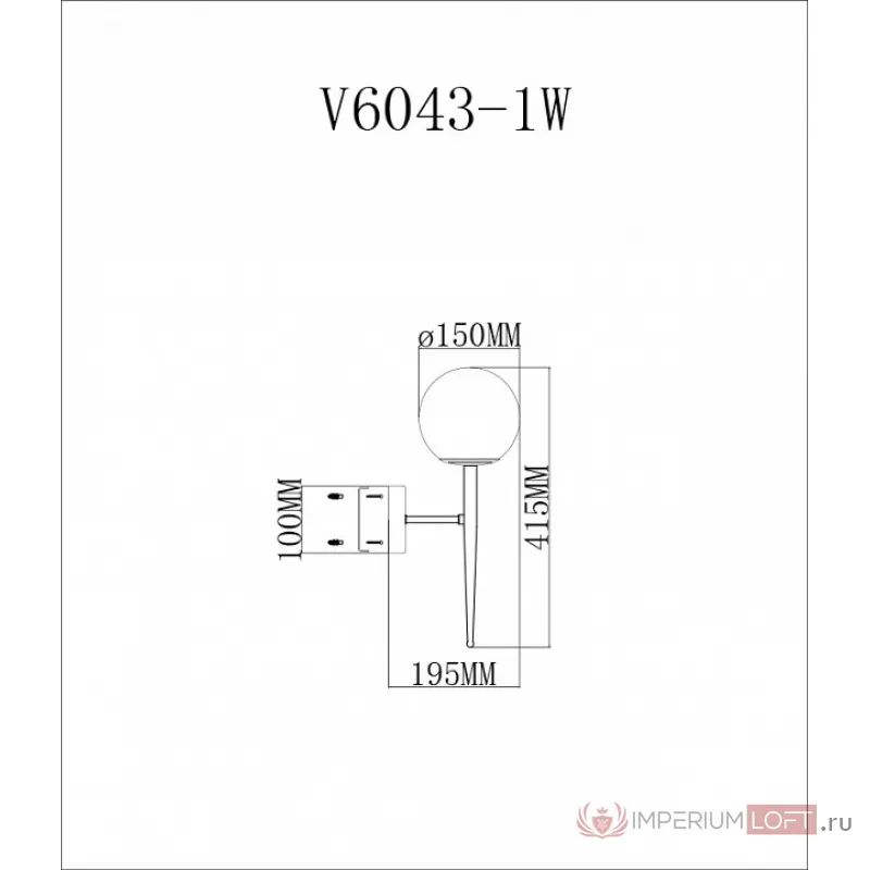 Бра Moderli Scrumbel V6043-1W от ImperiumLoft