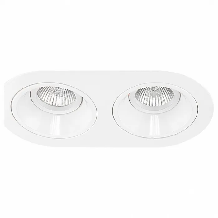 Встраиваемый светильник Lightstar Domino D6560606 цвет арматуры белый от ImperiumLoft