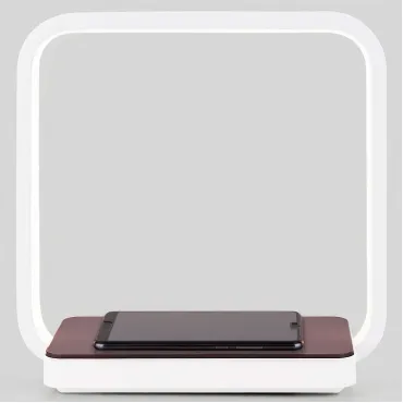 Настольная лампа декоративная Eurosvet Frame 80502/1 коричневый Цвет арматуры белый Цвет плафонов белый от ImperiumLoft