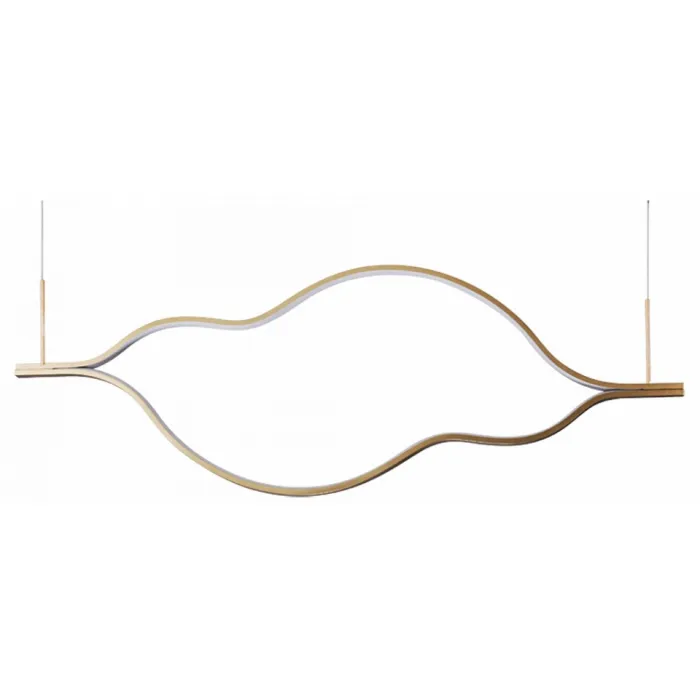 08258-120,33P Подвес Линн матовое золото w120*3 h200 Led 45W (3000K) от ImperiumLoft