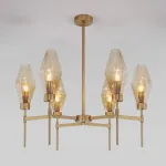 Люстра на штанге Eurosvet Prism 60143/6 латунь от ImperiumLoft