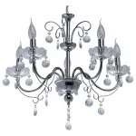 Подвесная люстра DeMarkt City Свеча 5 683010305 Цвет плафонов прозрачный Цвет арматуры хром от ImperiumLoft