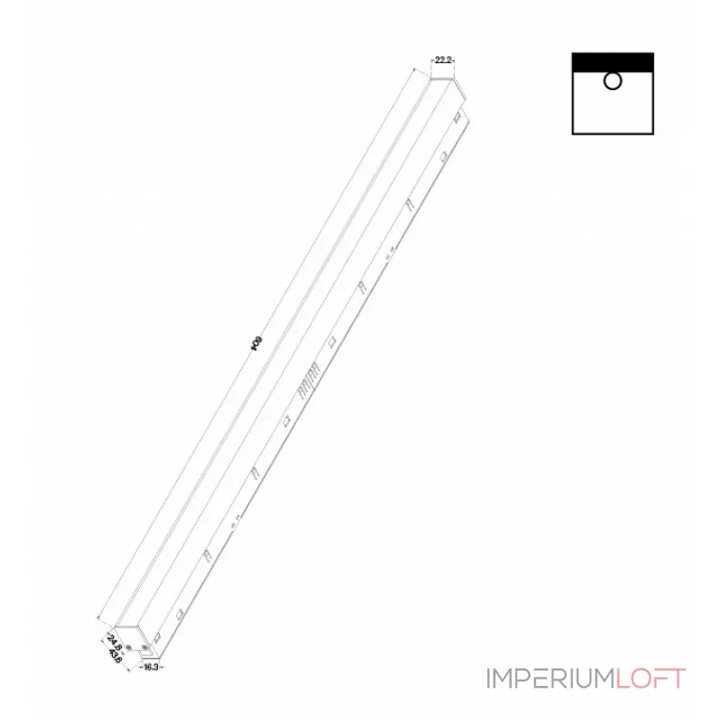 Встраиваемый светильник Maytoni Basis TR030-2-24W3K-B