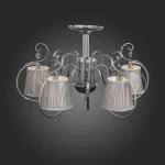 Люстра на штанге EVOLUCE Azzurro SL177.102.05 Цвет арматуры хром Цвет плафонов серебро от ImperiumLoft